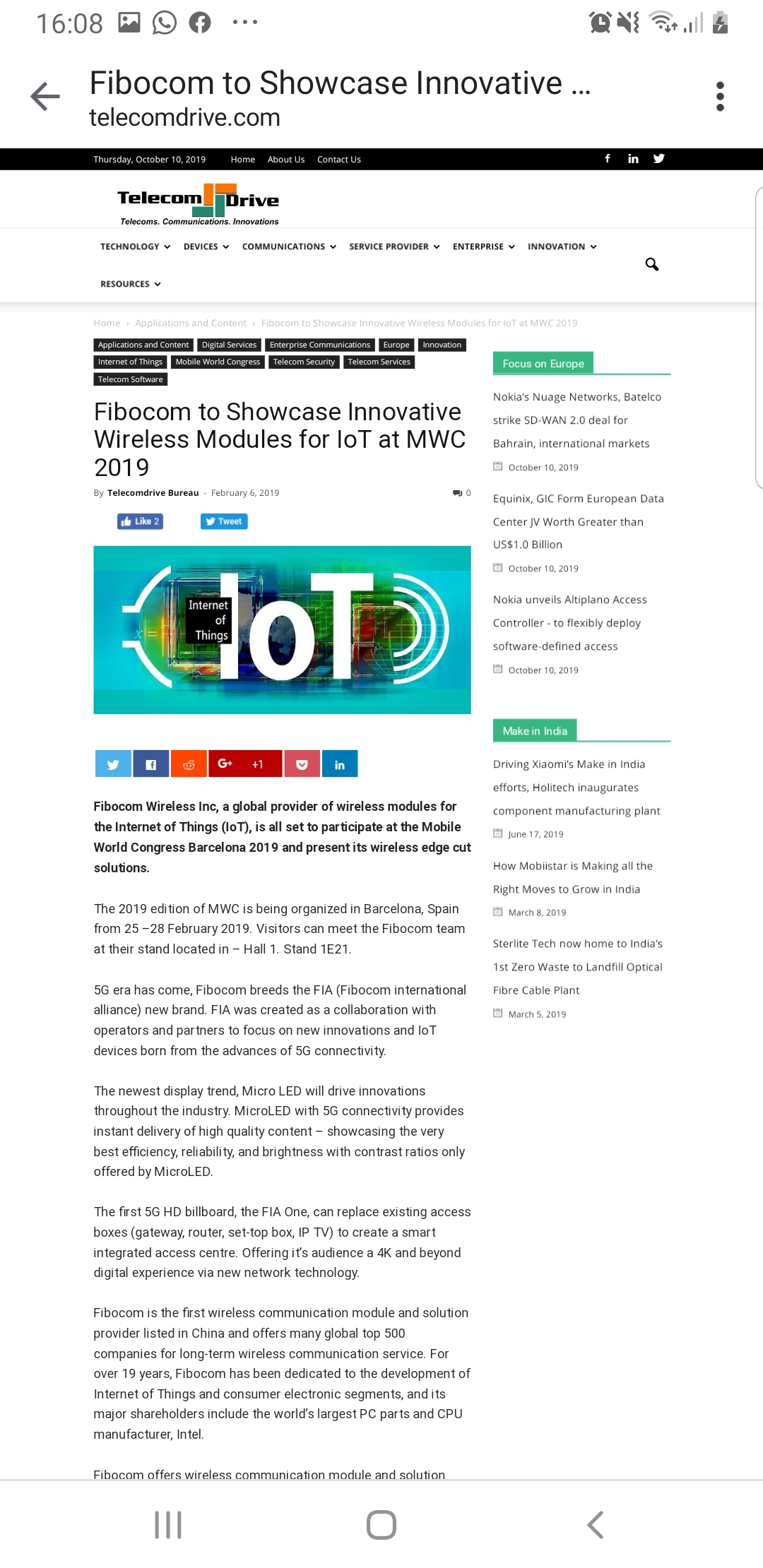 Fibocom – Telecom Drive
