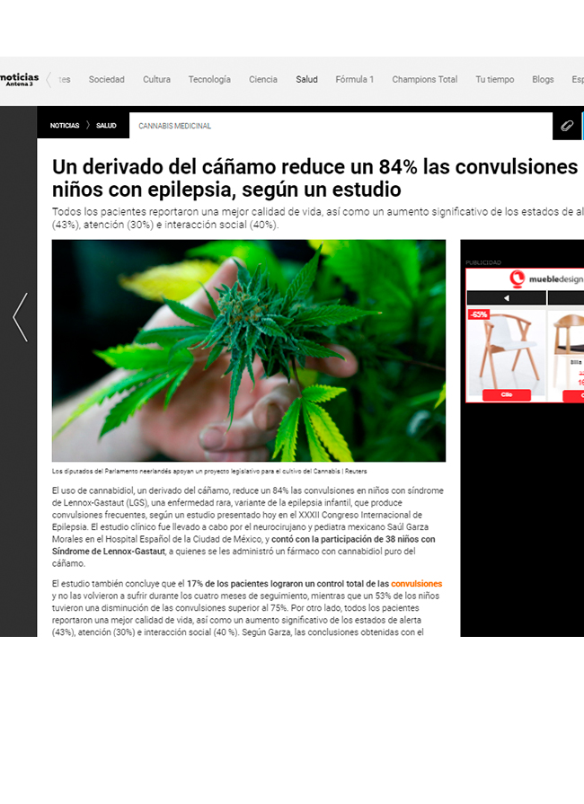 CMW Media / Hempmeds – Antena3 TV – Septiembre 2017 Agencia de Comunicación Barcelona, Agencia de Marketing Barcelona, Agencia de Influencers Barcelona
