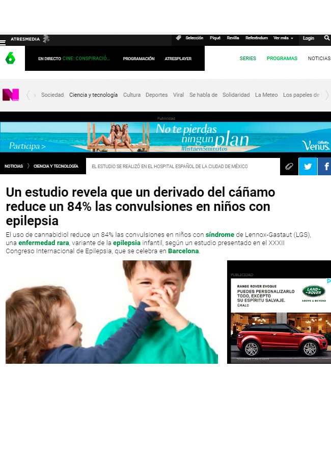 CMW Media / Hempmeds – Sexta TV – Septiembre 2017 Agencia de Comunicación Barcelona, Agencia de Marketing Barcelona, Agencia de Influencers Barcelona