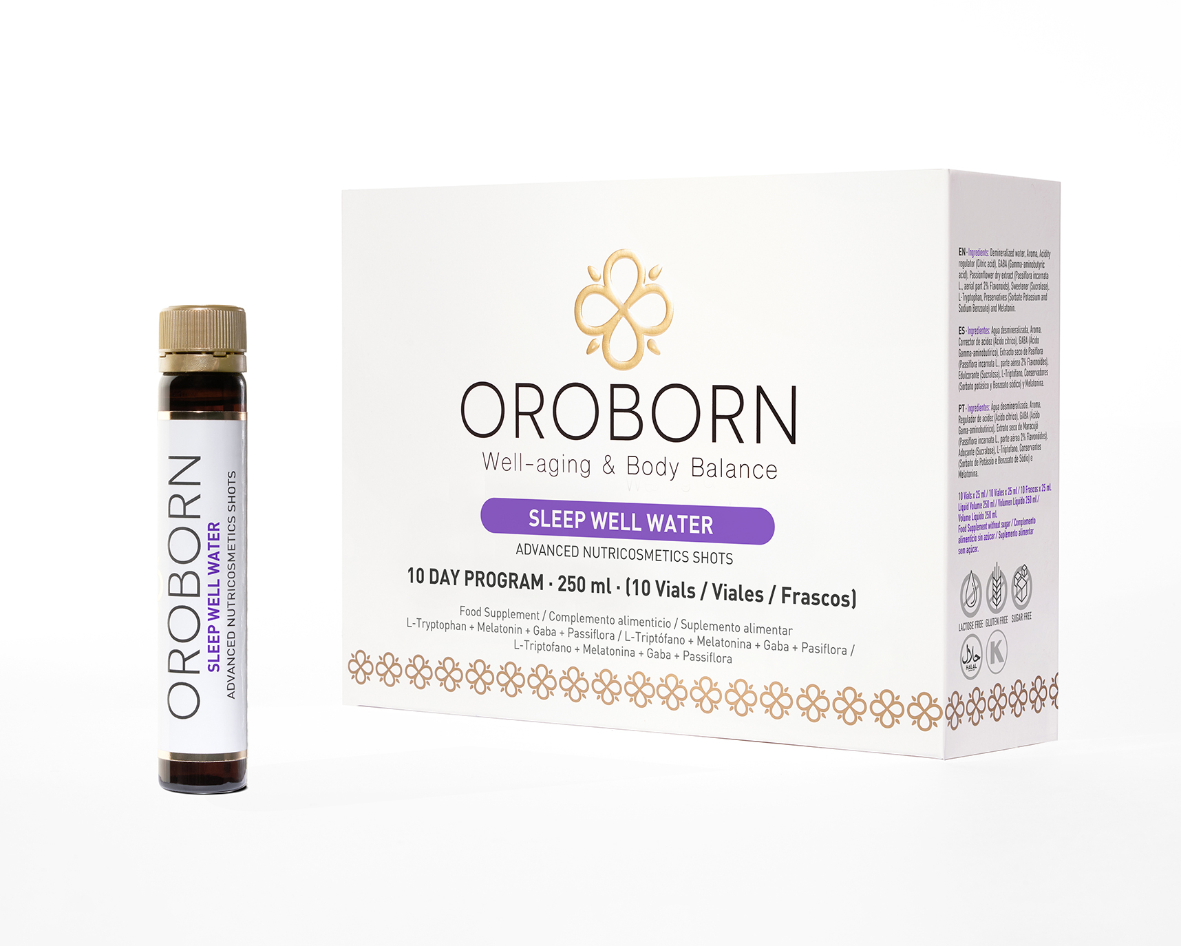 Llega al mercado español OROBORN SLEEP WELL WATER – El Primer Suplemento Bebible para Combatir el Insomnio y el Jet Lag- 10×25 ml